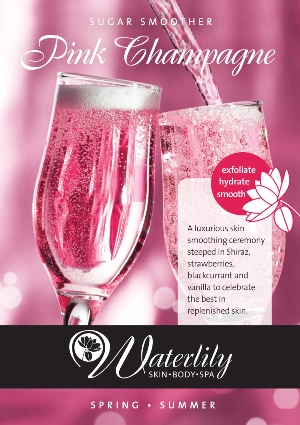 Waterlilly Pink Champagne Poster_FA ol