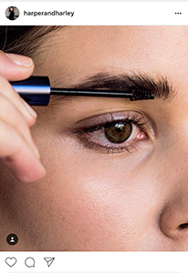 This brow product is now positioned in the same sophisticated,polished light as Harper and Harley, the influencer "using" it.