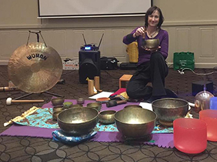 "Sound healing isn't a rational thing. I try and become part of the sounds, and let the instruments play me."